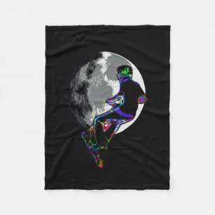 Moonlit Scooter Champ - Scooter Boy Artwork Fleece Deken