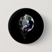 Moonlit Scooter Champ - Scooter Boy Artwork Ronde Button 5,7 Cm (Voorkant)