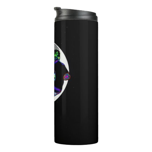 Moonlit Scooter Champ - Scooter Boy Artwork Thermosbeker (Geroteerd rechts)