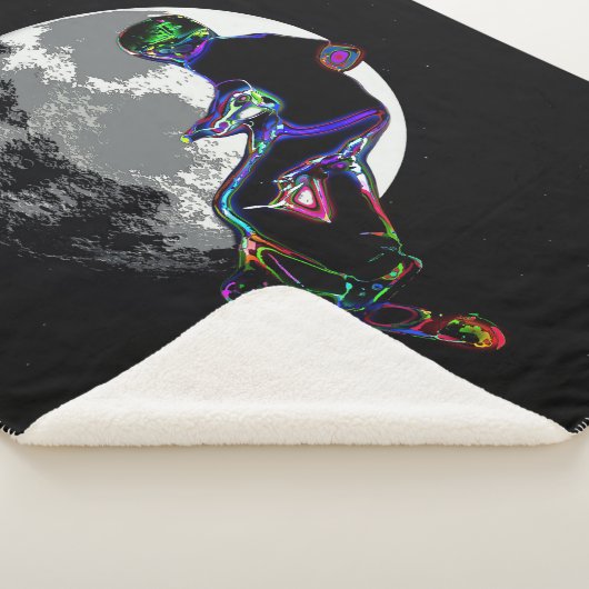 Moonlit Scooter Champ - Scooter Boy Sherpa Deken (3/4)