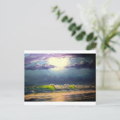 Moonlit Seascape Briefkaart (Staand voorkant)