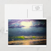 Moonlit Seascape Briefkaart (Voorkant / Achterkant)