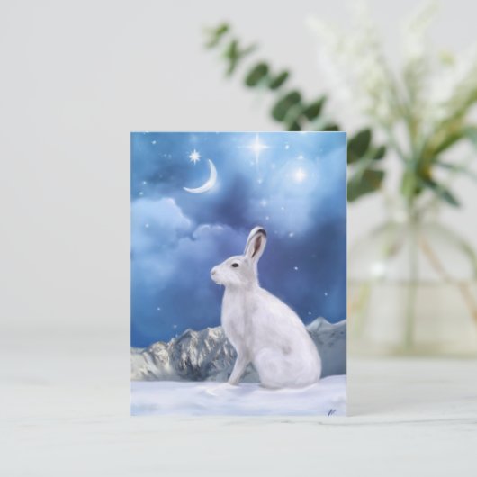 Moonlit Sentinel Briefkaart (Staand voorkant)