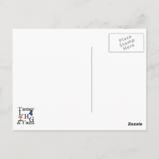 Moonlit Sentinel Briefkaart (Achterkant)