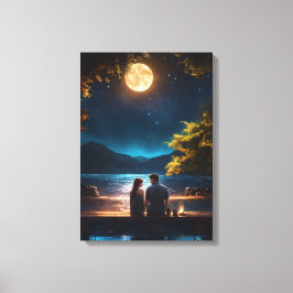 Moonlit Serenade Canvas Afdruk