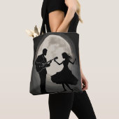 Moonlit Serenade: Silhouette Romance Dans Tote Bag (Dichtbij)