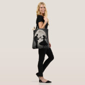 Moonlit Serenade: Silhouette Romance Dans Tote Bag (Op model)