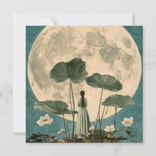 Moonlit Serenity –  Lotus Scene