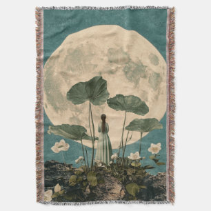 Moonlit Serenity –  Lotus Scene Deken