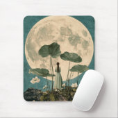 Moonlit Serenity – Lotus Scene Muismat (Met muis)