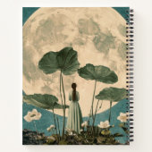 Moonlit Serenity – Lotus Scene Notitieboek (Achterkant)
