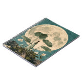 Moonlit Serenity –  Lotus Scene Notitieboek (Linkerzijde)