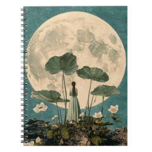 Moonlit Serenity – Lotus Scene Notitieboek