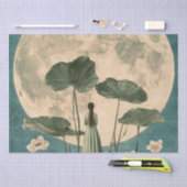 Moonlit Serenity –  Lotus Scene Tissuepapier (Craft)