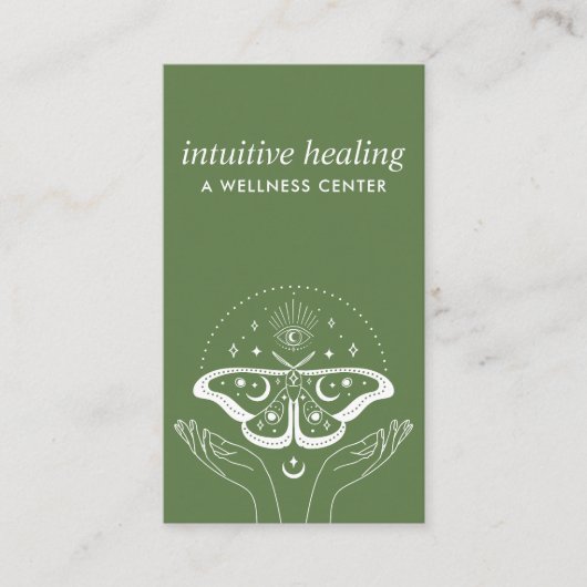 Moonlit Serenity: Omhels helende handen Visitekaartje (Voorkant)