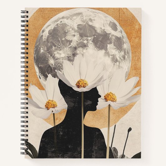 Moonlit Silhouette - Boho elegantie Notitieboek (Voorkant)
