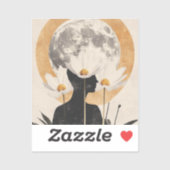 Moonlit Silhouette - Boho elegantie Sticker (Vel)