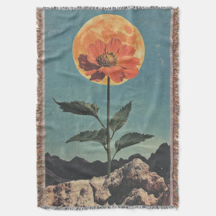 Moonlit Sinaasappel Bloom -  Boho Charm (2) Deken