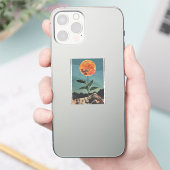Moonlit Sinaasappel Bloom -  Boho Charm (2) Sticker (Telefoon)