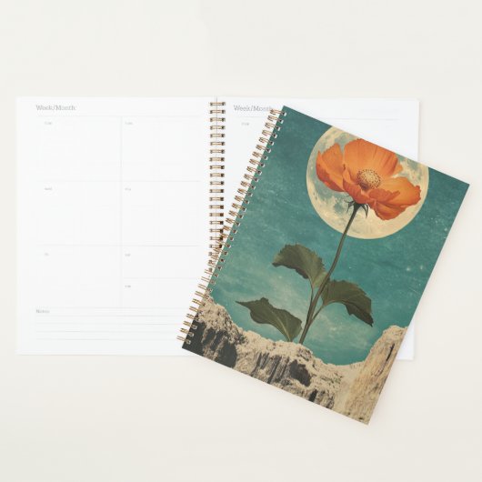 Moonlit Sinaasappel Bloom - Boho Charm Planner (Display)