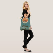 Moonlit Sinaasappel Bloom - Boho Charm Tote Bag (Op model)