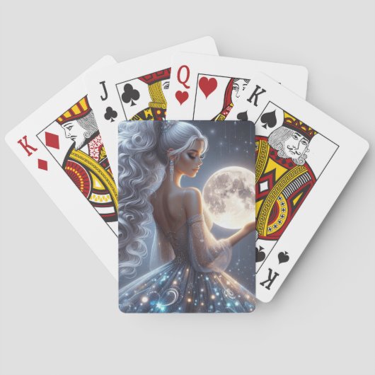Moonlit Siren Pokerkaarten (Achterkant)
