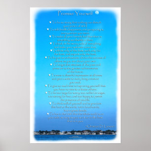 Moonlit Sky Optimist Cremist Poster