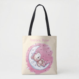 Moonlit Snuggles: het Dream Girl-Baby shower van e Tote Bag