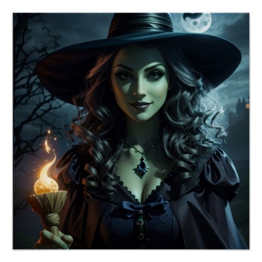 Moonlit Spellcaster Perfect Poster (Voorkant)
