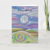 Moonlit spiraal-landschapskaart kaart (Voorkant)