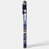 Moonlit Starry Dreamland Mythical Blue Design Case-Mate iPhone Case (Achterkant / Links)