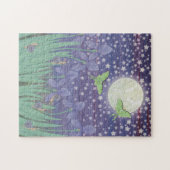 Moonlit sterren, luna moths, Snagels & irises Legpuzzel (Horizontaal)