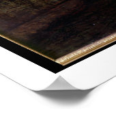 Moonlit Street Scene, 1882 (olie op canvas) 2 Poster (Hoek)