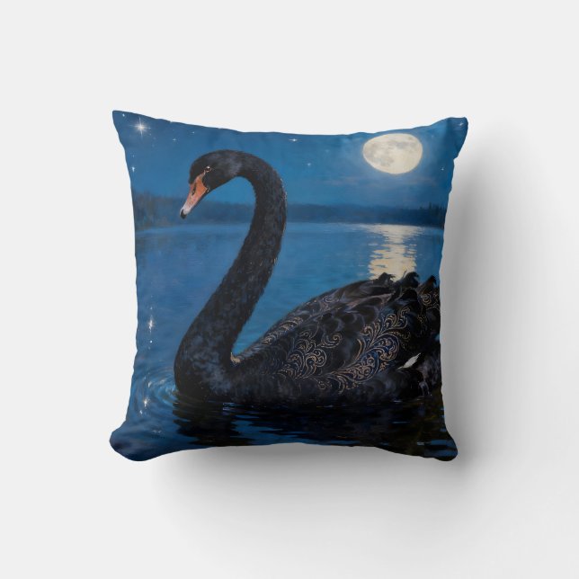 Moonlit Swim Kussen (Voorkant)