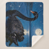 Moonlit Swim Sherpa Deken (Voorkant)