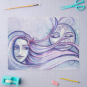 Moonlit Thoughts MoonChild Goddess Moon Child Tissuepapier (Craft)