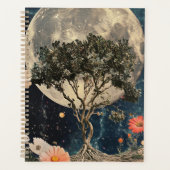 Moonlit Tree & Blossoms Planner (Voorkant)