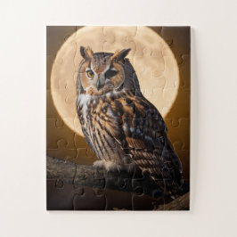 Moonlit Uil Puzzel: Leuk, educatief geschenk Legpuzzel