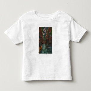 Moonlit Uitzicht van de Kronkel Kinder Shirts