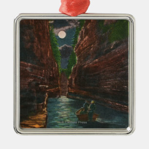 Moonlit Uitzicht van de Kronkel Metalen Ornament