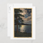 Moonlit Uitzicht van het meer Briefkaart (Voorkant / Achterkant)