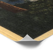 Moonlit Uitzicht van het meer Poster (Hoek)