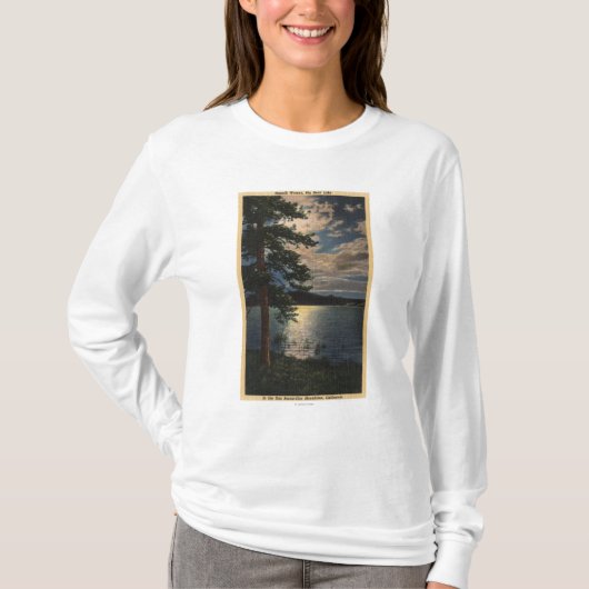 Moonlit Uitzicht van het meer T-shirt (Voorkant)