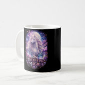 Moonlit Unicorn Dreams Koffiemok (Voorkant links)