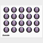 Moonlit Unicorn Dreams Ronde Sticker (Vel)