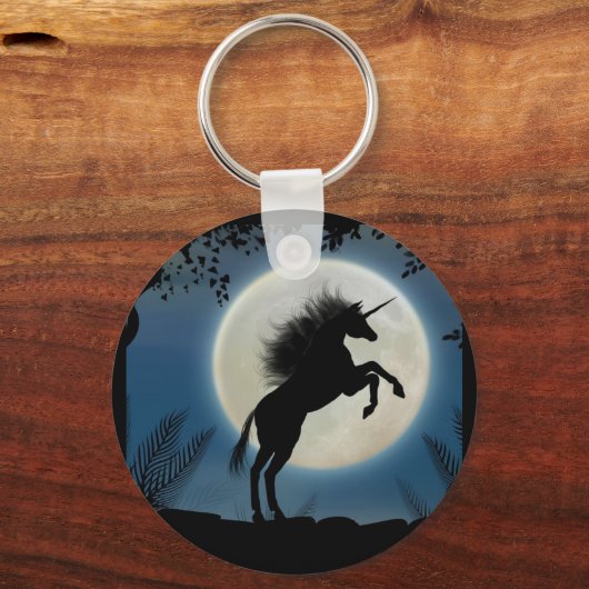 Moonlit Unicorn Sleutelhanger (Voorkant)