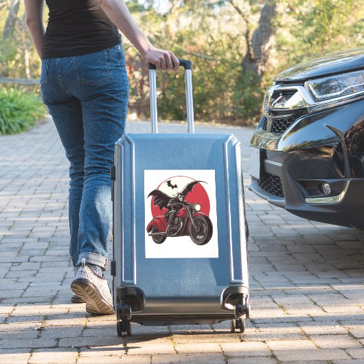 Moonlit Vampire Ride Sticker (Koffer Insitu)