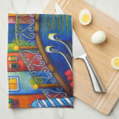 Moonlit Venice American MoJo Kitchen Towel Theedoek (Quarter Fold)