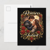 Moonlit Verona Lovers Briefkaart (Voorkant / Achterkant)