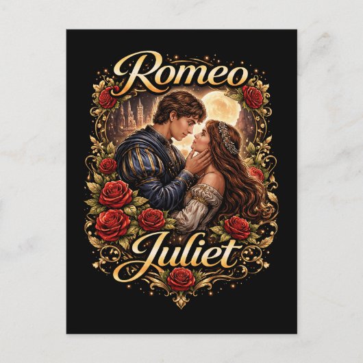 Moonlit Verona Lovers Briefkaart (Voorkant)